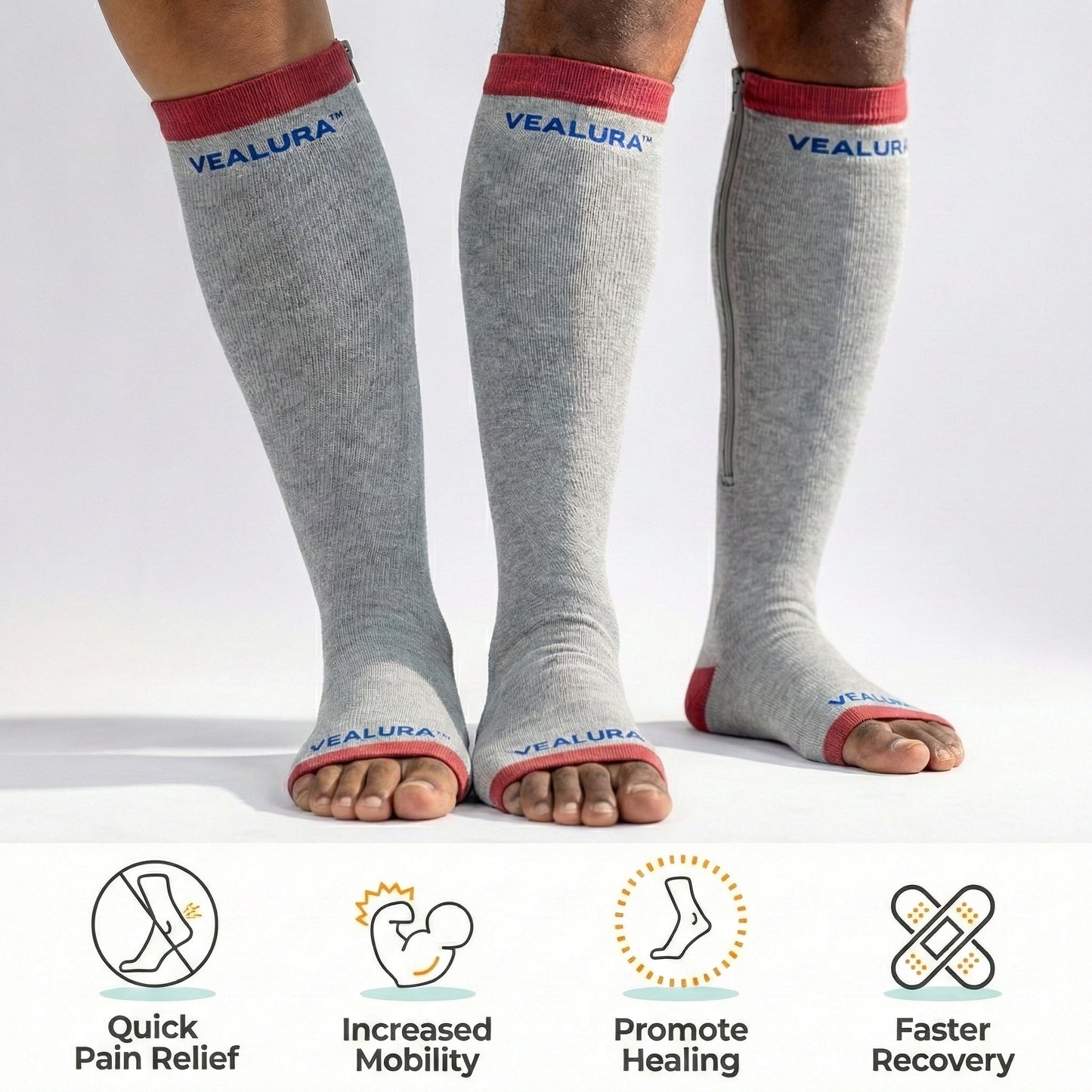 Premium Wool Anti-Fatigue Compression Foot-Sleeves