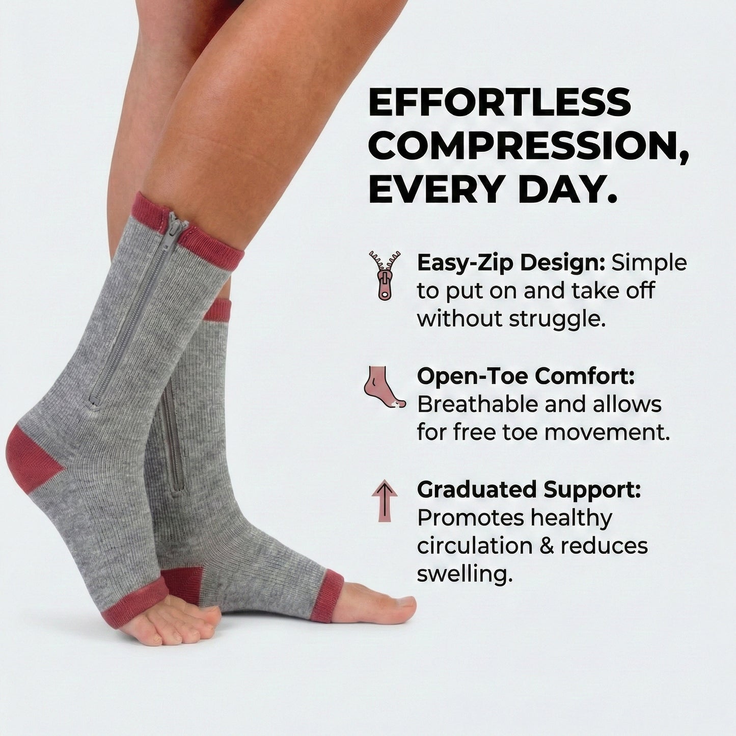 Premium Wool Anti-Fatigue Compression Foot-Sleeves